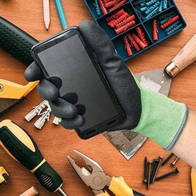 Doreza kopshti Spontex Smart Garden, madhësia 6, jeshile me të zezë