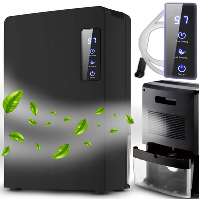 Avullues lagështie Retoo, 2200 ml, ekran LCD, i zi