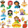 Set artizanati Aquabeads Disney Princess Creation Cube, mbi 2500 rruaza, për fëmijë mbi 4 vjeç, shumëngjyrësh