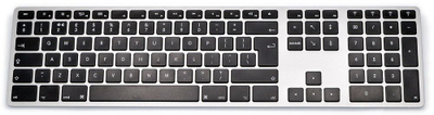 Tastierë Matias FK418BTB-UK, wireless, UK, e argjendtë