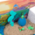 Set lodër rërë kinetike Spin Master Kinetic Sand Turtle Beach, me breshkë dhe vezë, shumëngjyrësh