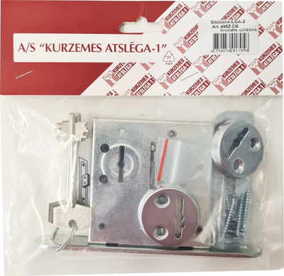 Bravë cilindrike Kurzemes 486Z DB me pllakë mbuluese krom, distanca 50mm, krom