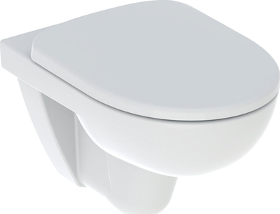 WC murale Geberit Selnova Rimfree, me ulëse Soft Close Quick Release, e bardhë