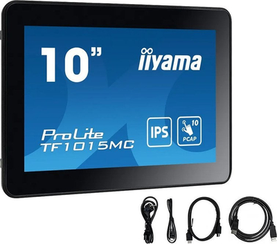 Monitor me prekje Iiyama TF1015MC-B3, 10.1", HD, i zi