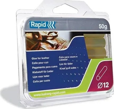 Shkopinj silikoni Rapid Hot Glue, 12mm, 94mm, ngjyrë lëkure dhe të verdhë, 50g