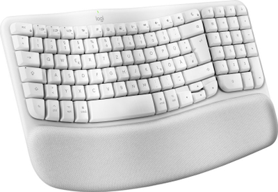 Tastierë Logitech Wave Keys for Mac, ergonomike, Bluetooth, e bardhë