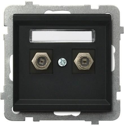Prizë antene Ospel Sonata GPA-2RF, double type F, metalike e zezë