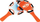 Set raketash plazhi Nerf Neopren Beachball, me top PVC, portokalli