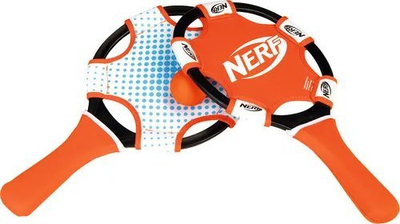Set raketash plazhi Nerf Neopren Beachball, me top PVC, portokalli