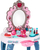Lodër tavolinë grimimi SFL My Dressing Table, me pasqyrë dhe stol, 30 aksesorë, rozë