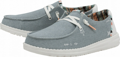 Këpucë për goca Hey Dude Wendy Boho W 40054-4MH, tekstil i lehtë, taban gome, blu