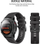 Каишка Tech-Protect Smooth Strap за Garmin Fenix 5, 22mm, TPU, црна