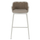 Stool bar alumini HM5862.02, 50x51x103cm, litar sintetik, i bardhë me bezhë