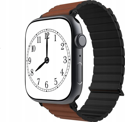 Ремче JCPal FlexDuo за Apple Watch 38/40/41mm, магнетно, TPU PU, црно кафено