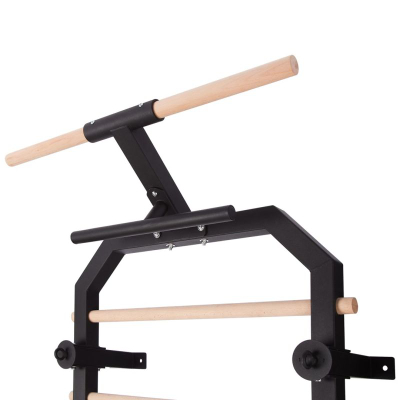 Ribë sportive muri HMS DW2708, hekur dhe dru, 223cm, e zezë