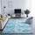 Tapet Strado Ombre Shaggy, 80x150 cm, push i lartë, blu ombre
