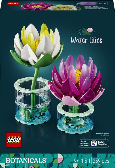 Set LEGO Botanicals Zambakët e Ujit 11511, 259 pjesë, 9+ vjeç