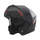 Helmetë modulare motoçiklete Nox N968 Ultra, vizor i gjerë, brendësi e mbushur, e zezë
