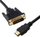 Kabllo video Brackton DVI në HDMI, 1m, 2K 60Hz, i zi