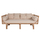 Divan ditor Aliki 200x100x86Hcm (HM9658), bezhë