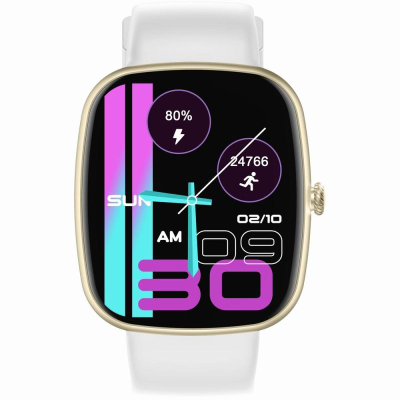 Smartwatch GRAVITY GT18-8, 1.83", Bluetooth, gold me bezhë