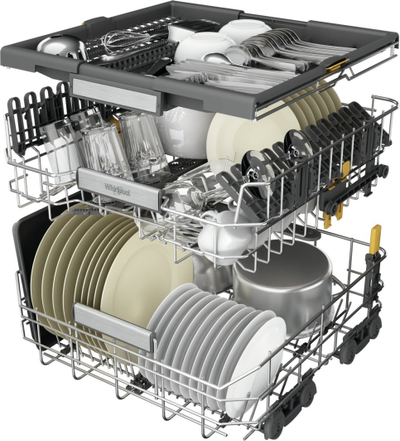 Enëlarëse Whirlpool W7F HP43X, 15 sete, inoks, klasa C
