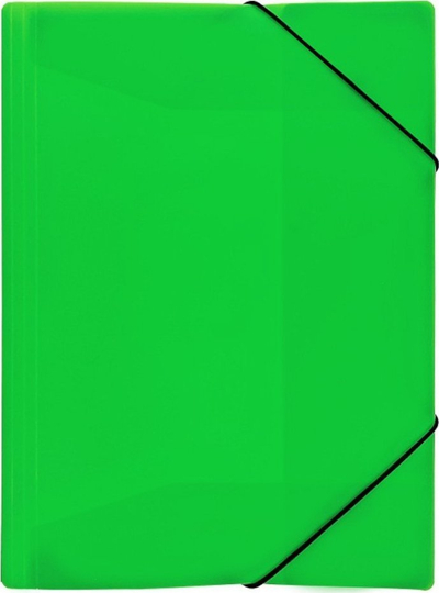 Dosje me gomë Biurfol A4 PP, zgjerim 2 cm, neon jeshile