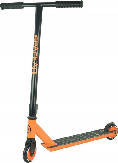 Trotinet sportiv Spartan Sport Stunt Scooter 23021, rrota PU ABEC 7, deri 100 kg, portokalli