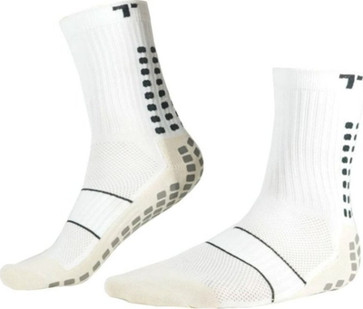 Çorape sportive TRUSOX 3.0 Thin Crew për futboll, madhësia S, të bardha
