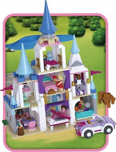 Set blloqesh ndërtimi Torro Castle Sapphire, kalatë, shumëngjyrësh
