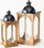 Set llampa dekorative Melira Béov, dru, 61x26x27 cm, natyrale
