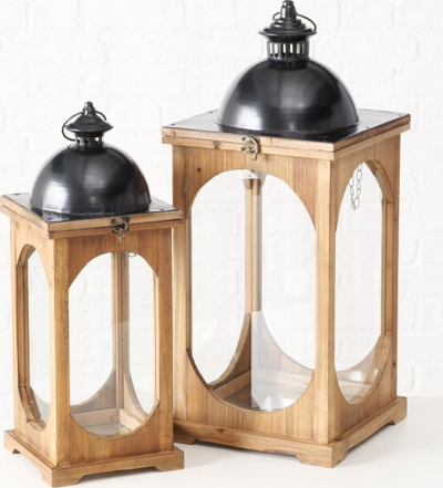 Set llampa dekorative Melira Béov, dru, 61x26x27 cm, natyrale
