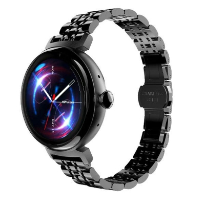 Orë inteligjente HiFuture Future Aura, ekran 1.08" AMOLED, mban ujë, e zezë