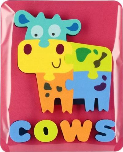 Puzzle shkumë MEGA CREATIVE Animals, edukativ, shumëngjyrësh