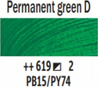 Bojë vaji Talens Van Gogh, Permanent Green Dark, 60ml