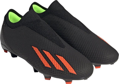 Këpucë futbolli Adidas X Speedportal.3 Laceless, për bar të fortë, pa lidhëse, të zeza