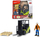 Lodër forklift Dickie Toys Clark, set me paletë dhe figurë, jeshile me të zezë