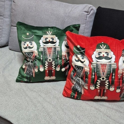 Jastëkmbulesë dekorative Ruhhy Nutcracker, 40x40 cm, poliester, shumëngjyrëshe