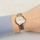 Orë për femra Seiko Quartz SRZ532P1, e argjendtë/artë