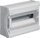 Bllok shpërndarës Hager Vector VE118SN, 1x18 module, IP65, gri