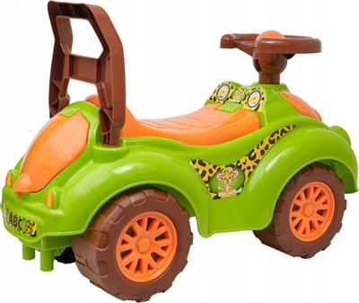Makina lodër Ride On Technok, me timon me borie, ulëse me hapësirë, e gjelbër