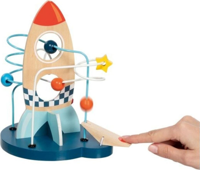 Lodër druri Goki Looping Space Orbit 21, galactic catapult, shumëngjyrëshe