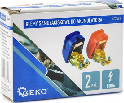 Klema vetështrënguese për bateri, set 2 copë, 800A, për 12V edhe 24V