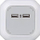 Prizë zgjatuese Brennenstuhl Extension Cord Cube, 4x prizë, 2x USB 2.1A, e bardhë gri