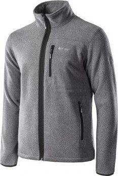 Bluzë fleece Hi-Tec Porto për burra, M, gri