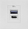 Portë modulare USB NOEN, 2x USB A dhe C, 45x45mm, 2.1A 5V, e bardhë