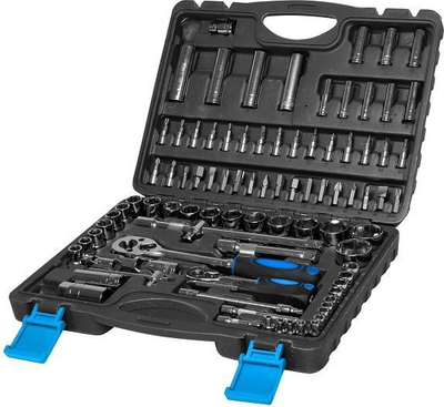 Set me çelësa dhe fole MEGA, 1/2", 1/4", 94 copë