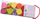 Lodër druri Classic World Fruit Beads, vargim, 13 copë, shumëngjyrëshe
