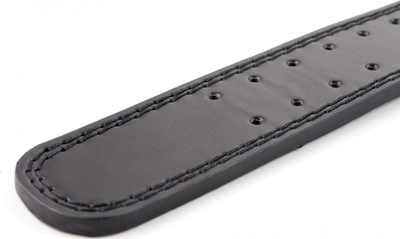 Rrip fitnesi Zipro Power Belt, lëkurë, me jastëk tek mesi, i zi