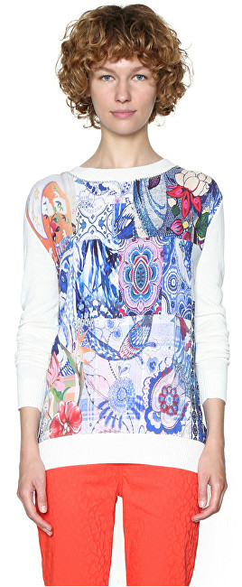 Triko Desigual Jers Davao Philippines 18SWJFAI 1000, e bardhë, M